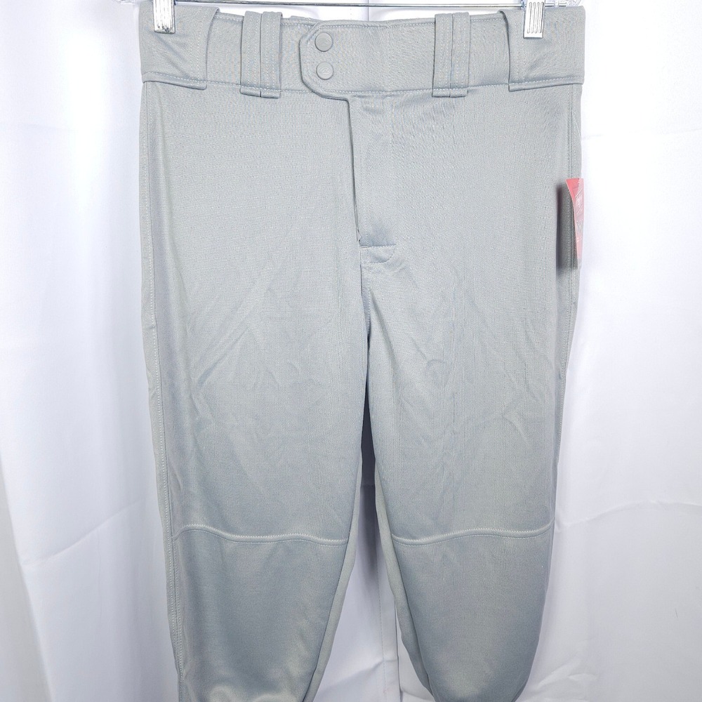 NWT‎ Rawlings Gray Baseball Knickers Men Medium 32x18 100% Polyester